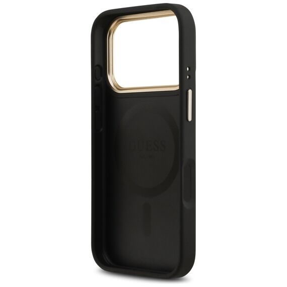 Guess Peony Hot Stamp MagSafe Case for iPhone 17 Pro - Black - Apple Cases - Cases - Techbox