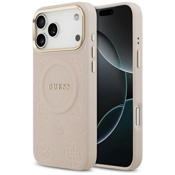 Guess Peony Hot Stamp MagSafe Case for iPhone 17 Pro Max - Pink | Techbox