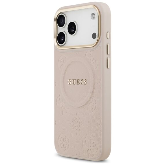 Guess Peony Hot Stamp MagSafe Case for iPhone 17 Pro Max - Pink | Techbox