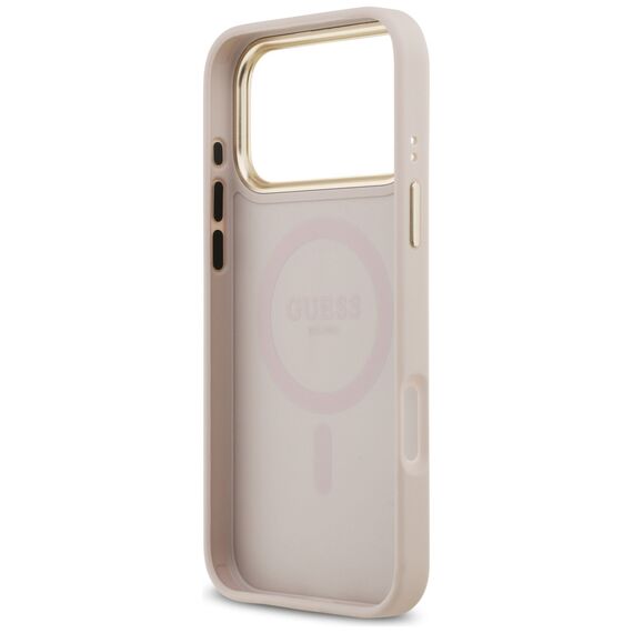 Guess Peony Hot Stamp MagSafe Case for iPhone 17 Pro Max - Pink | Techbox