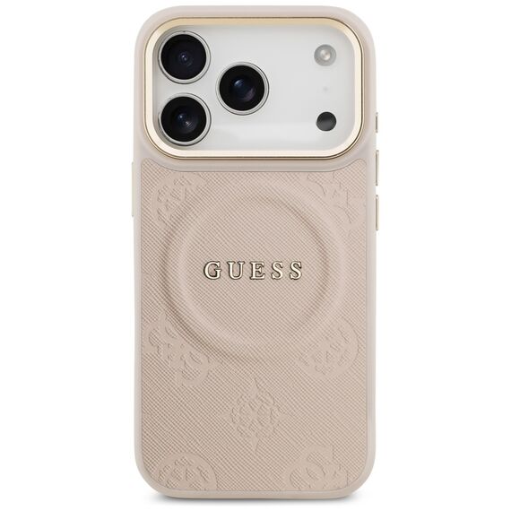 Guess Peony Hot Stamp MagSafe Case for iPhone 17 Pro - Pink | Techbox