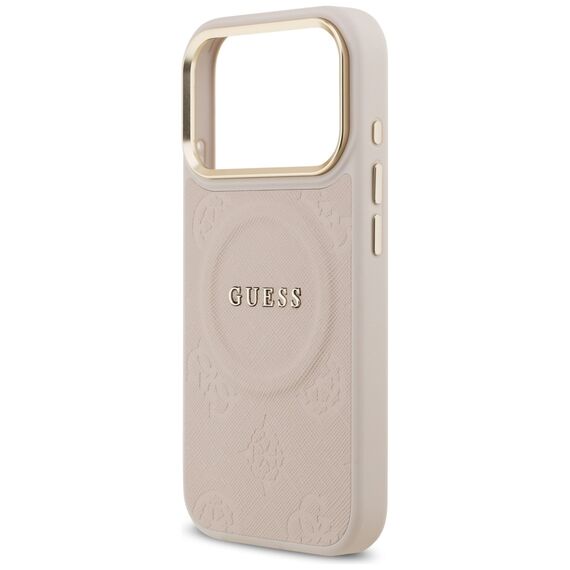 Guess Peony Hot Stamp MagSafe Case for iPhone 17 Pro - Pink | Techbox