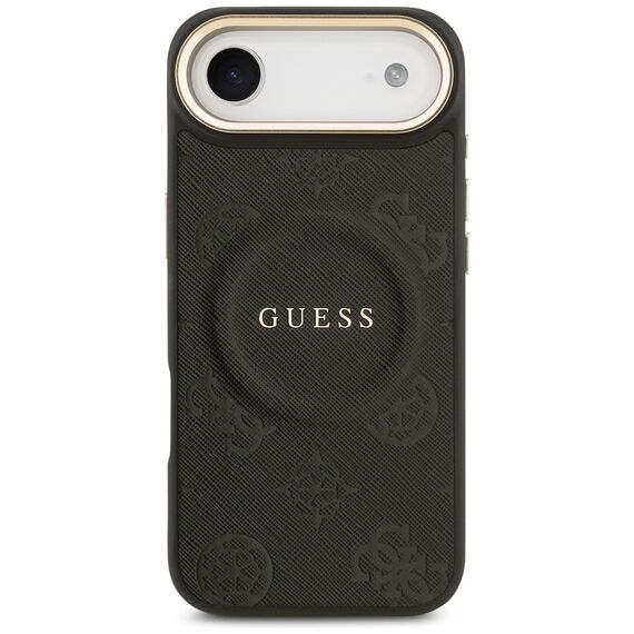 Guess Peony Hot Stamp MagSafe Case for iPhone Air - Black | Techbox