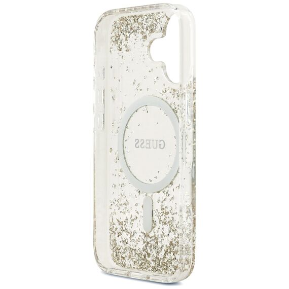 Guess Resin Bottom Glitter MagSafe case for iPhone 17 - gold | Techbox