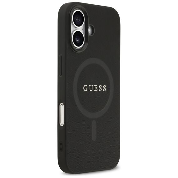 Guess Saffiano Classic Logo MagSafe case for iPhone 17 - black | Techbox