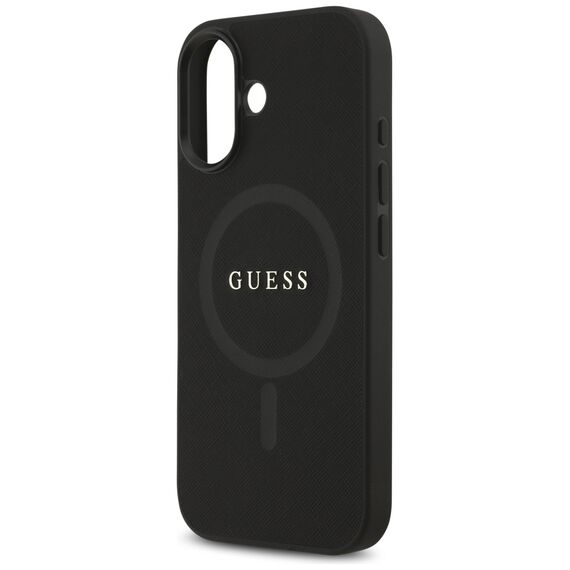 Guess Saffiano Classic Logo MagSafe case for iPhone 17 - black | Techbox