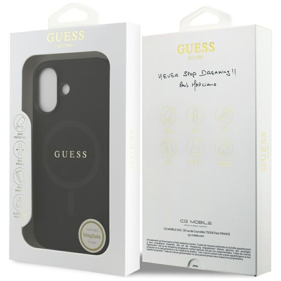 Guess Saffiano Classic Logo MagSafe case for iPhone 17 - black | Techbox