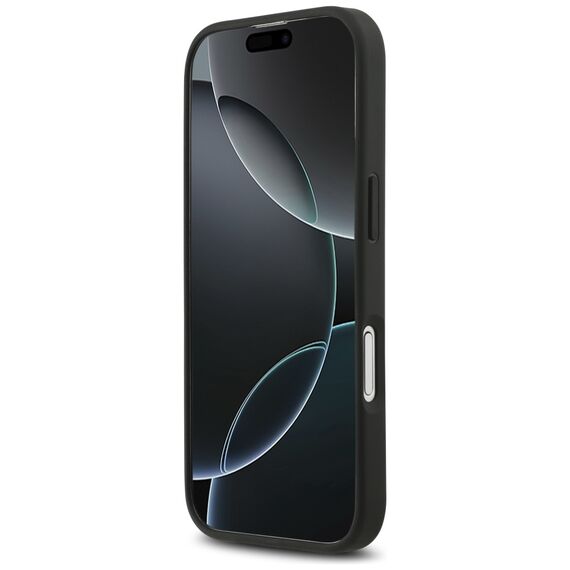 Mercedes Leather Large Laurel Leave MagSafe Case for iPhone 17 - Black | Techbox