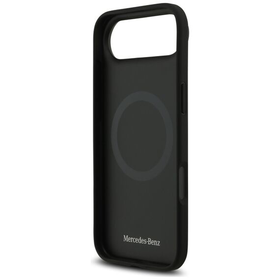 Mercedes Leather Large Laurel Leave MagSafe case for iPhone Air - black | Techbox