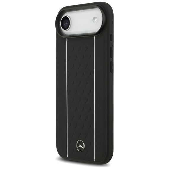 Mercedes Leather Star Pattern Stripes MagSafe case for iPhone Air - black | Techbox