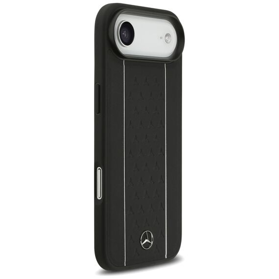 Mercedes Leather Star Pattern Stripes MagSafe case for iPhone Air - black | Techbox