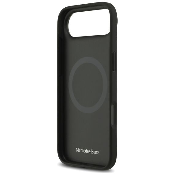 Mercedes Leather Star Pattern Stripes MagSafe case for iPhone Air - black | Techbox