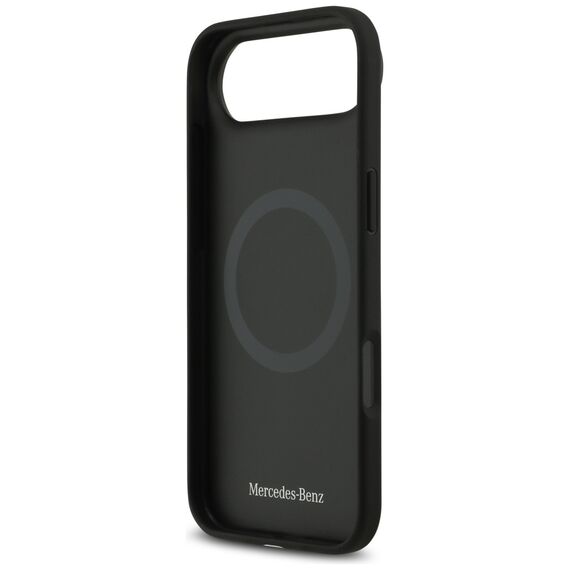 Mercedes Leather Vintage Logo MagSafe Case for iPhone Air - Black | Techbox