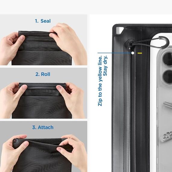 Spigen A640 Waterproof Phone Bag - Black