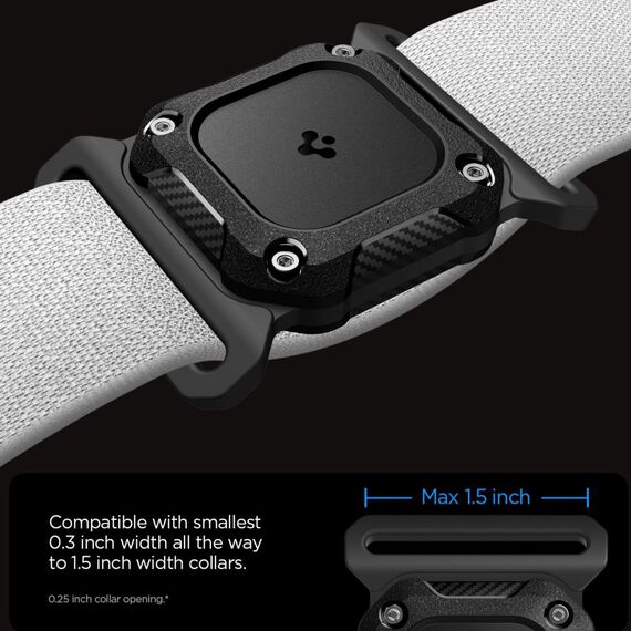 Spigen Tough Armor Pet Collar AirTag 1/2 Case - Black