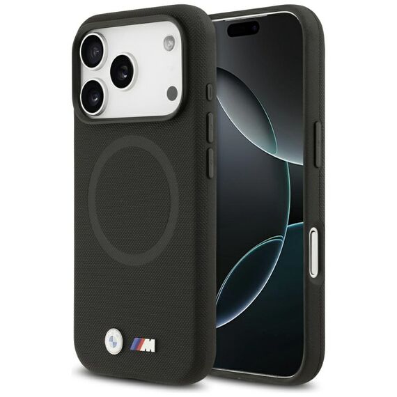 BMW M FW Metal Logo MagSafe Case for iPhone 17 Pro - Black - Apple Cases - Cases - Techbox