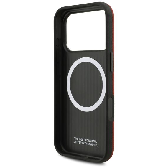 BMW M FW Metal Logo MagSafe Case for iPhone 17 Pro - Red | Techbox