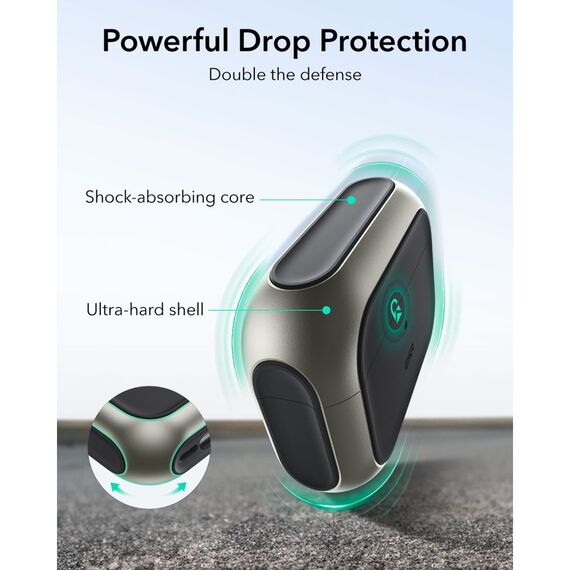 ESR Orbit HaloLock MagSafe Case for AirPods Pro 3 - Gray &amp; Black - Smartphone Accessories - Cables & Accessories - Techbox