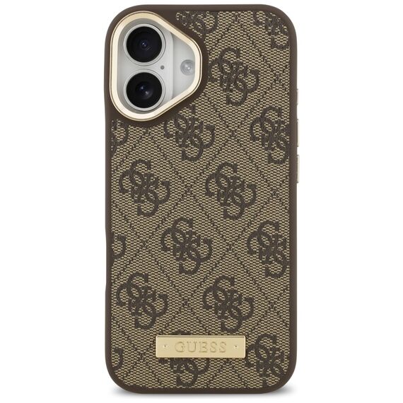 Guess 4G Logo Plate MagSafe case for iPhone 17 - brown - Uncategorized Cases (2) - Cases - Techbox