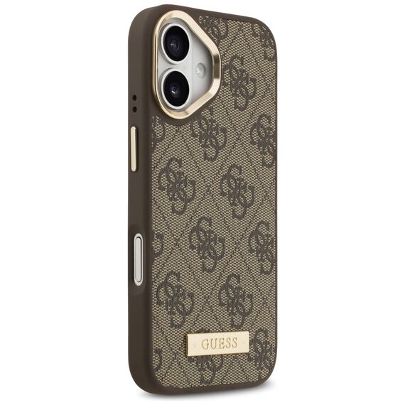 Guess 4G Logo Plate MagSafe case for iPhone 17 - brown - Uncategorized Cases (2) - Cases - Techbox