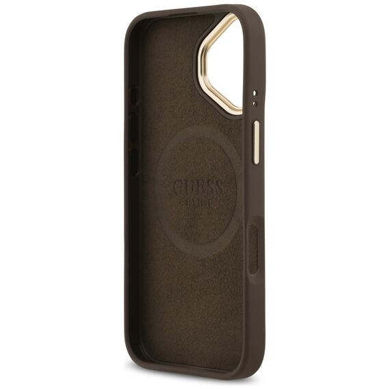 Guess 4G Logo Plate MagSafe case for iPhone 17 - brown - Uncategorized Cases (2) - Cases - Techbox