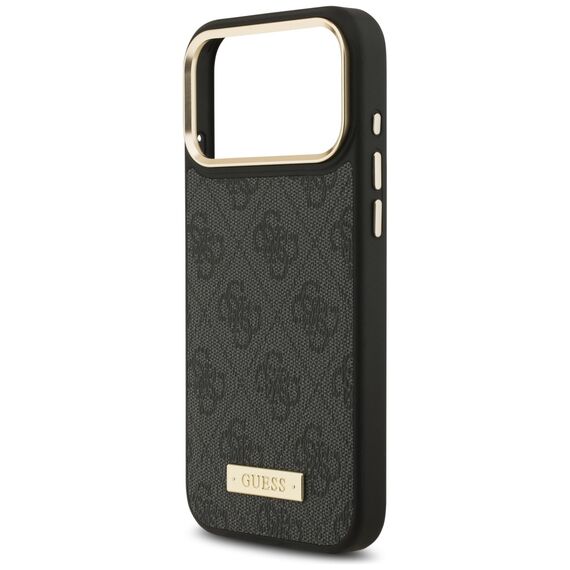 Guess 4G Logo Plate MagSafe Case for iPhone 17 Pro Max - Black | Techbox