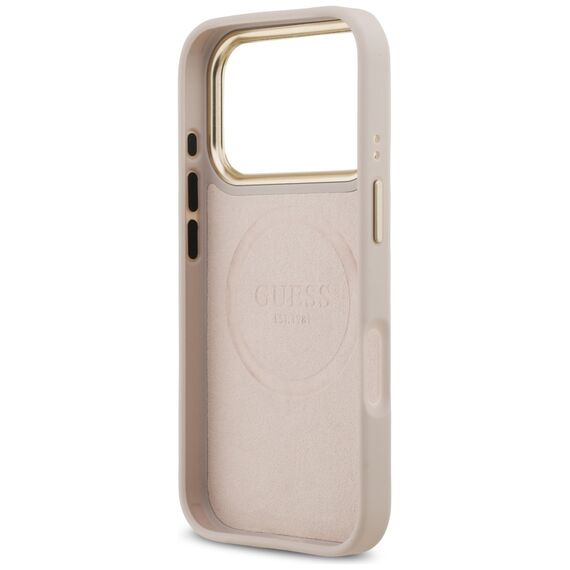 Guess 4G Logo Plate MagSafe Case for iPhone 17 Pro - Pink - Apple Cases - Cases - Techbox