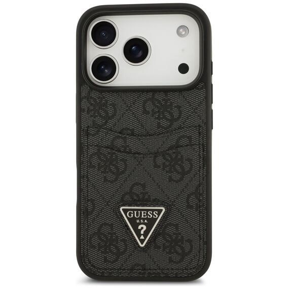 Guess 4G nauble Card Triangle case for iPhone 17 Pro - black - Apple Cases - Cases - Techbox
