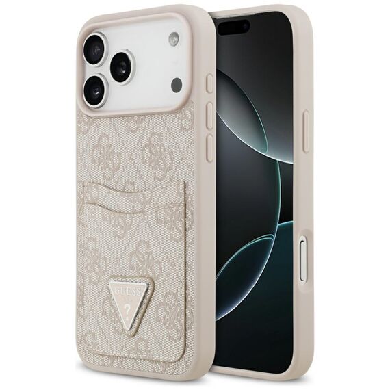 Guess 4G Nauble Card Triangle Case for iPhone 17 Pro Max - Pink | Techbox