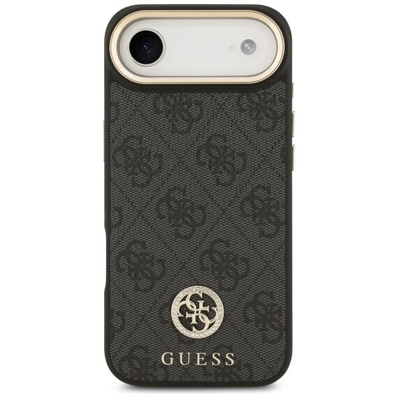 Guess 4G Strass Logo &amp; Big Strap Metal Buttons MagSafe Case for iPhone Air - Black - Apple Cases - Cases - Techbox