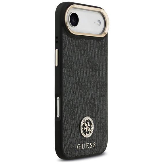Guess 4G Strass Logo &amp; Big Strap Metal Buttons MagSafe Case for iPhone Air - Black - Apple Cases - Cases - Techbox