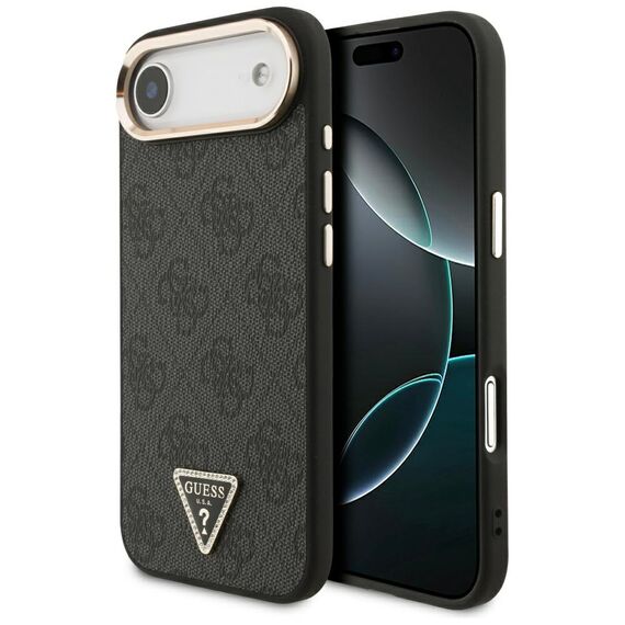 Guess 4G Triangle Logo MagSafe case for iPhone Air - black and gold - Uncategorized Cases (2) - Cases - Techbox