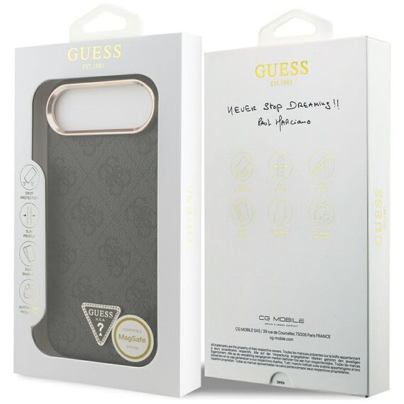 Guess 4G Triangle Logo MagSafe case for iPhone Air - black and gold - Uncategorized Cases (2) - Cases - Techbox