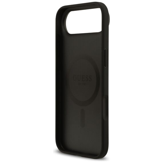 Guess Grained Flowers Classic Logo MagSafe case for iPhone Air - black - Apple Cases - Cases - Techbox