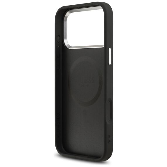 Guess Grained Triangle Logo MagSafe case for iPhone 17 Pro Max - black | Techbox