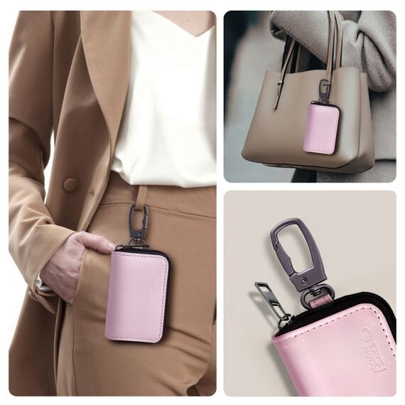 Tech-Protect KLR300 RFID Blocking Car Key Case - Pink