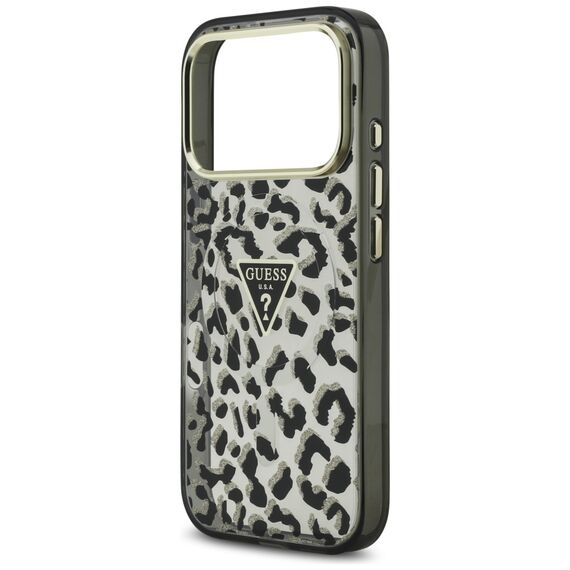 Guess Leopard Glitter MagSafe Case for iPhone 17 Pro Max - Black - Uncategorized Cases (2) - Cases - Techbox