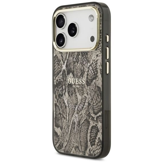 Guess Python Pattern MagSafe Case for iPhone 17 Pro - Brown | Techbox