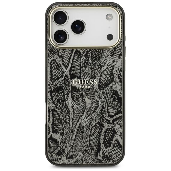 Guess Python Pattern MagSafe Case for iPhone 17 Pro Max - Black | Techbox