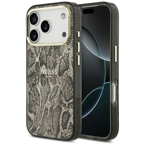 Guess Python Pattern MagSafe Case for iPhone 17 Pro Max - Brown | Techbox
