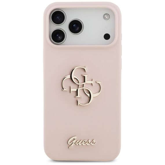 Guess Silicone Big 4G Script Case for iPhone 17 Pro Max - Pink - Apple Cases - Cases - Techbox