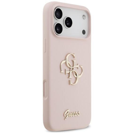 Guess Silicone Big 4G Script Case for iPhone 17 Pro Max - Pink - Apple Cases - Cases - Techbox