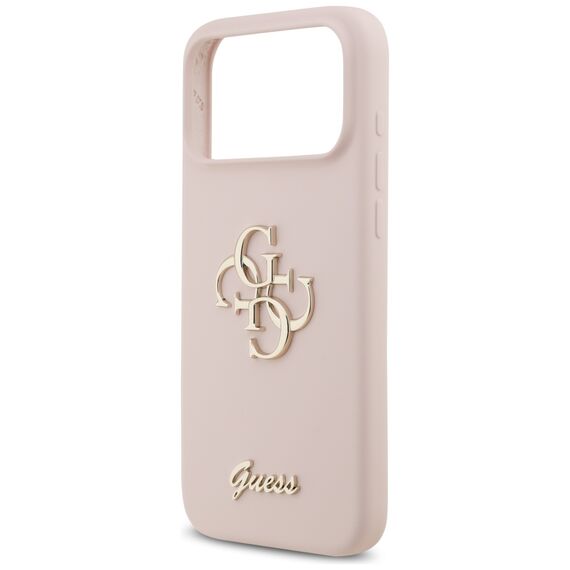 Guess Silicone Big 4G Script Case for iPhone 17 Pro Max - Pink - Apple Cases - Cases - Techbox