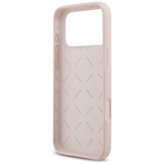 Guess Silicone Big 4G Script Case for iPhone 17 Pro Max - Pink - Apple Cases - Cases - Techbox