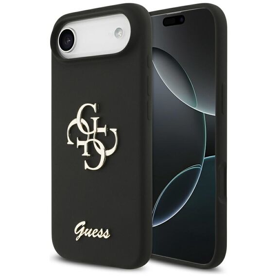 Guess Silicone Big 4G Script case for iPhone Air - black - Uncategorized Cases (2) - Cases - Techbox
