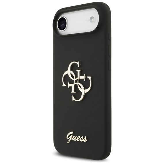 Guess Silicone Big 4G Script case for iPhone Air - black - Uncategorized Cases (2) - Cases - Techbox