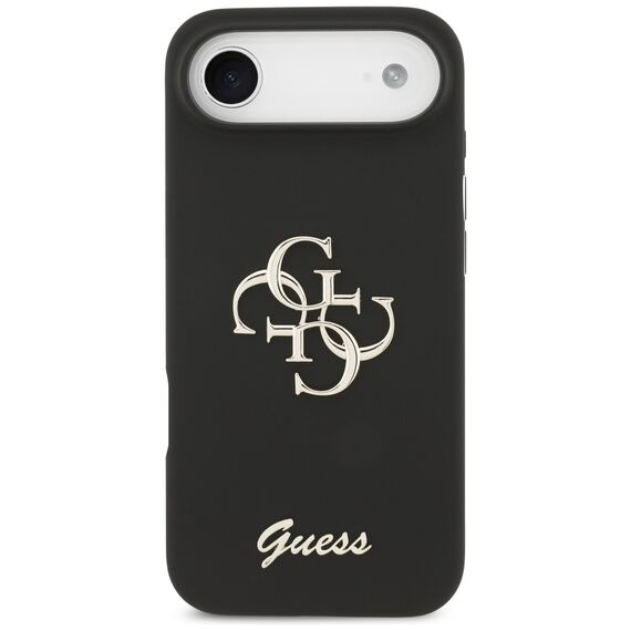 Guess Silicone Big 4G Script case for iPhone Air - black - Uncategorized Cases (2) - Cases - Techbox