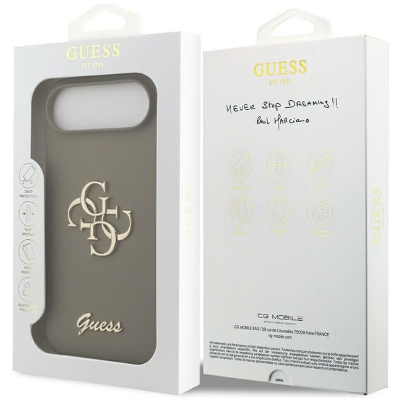 Guess Silicone Big 4G Script Case for iPhone Air - Brown - Uncategorized Cases (2) - Cases - Techbox