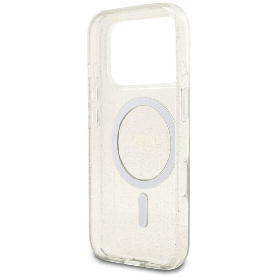 Guess IML Glitter Pearl Strap MagSafe Case for iPhone 17 Pro - Transparent - Uncategorized Cases (2) - Cases - Techbox