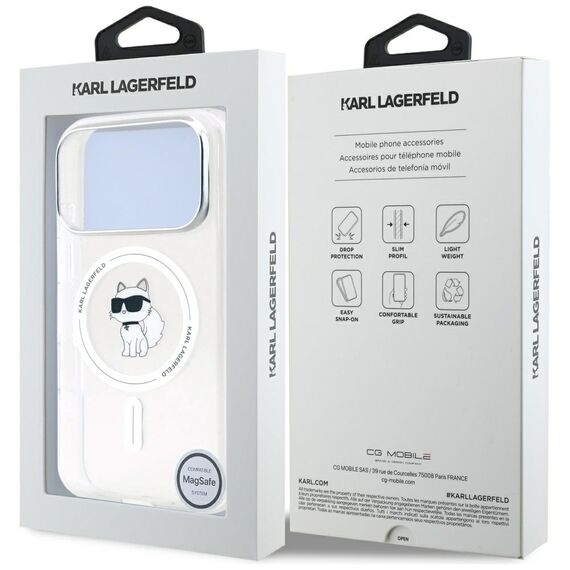 Karl Lagerfeld IML Choupette MagSafe Case for iPhone 17 Pro Max - Transparent - Uncategorized Cases (2) - Cases - Techbox